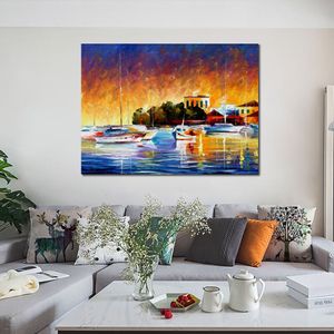 Art mural contemporain sur toile Siesta Peinture de paysage artisanale Nouveau décor de maison