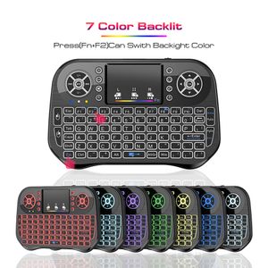 New i10 Wireless Keyboard Backlight Air Mouse Bluetooth Touchpad Handheld Backlit Remote Control For TV Box X96Q X96MAX PLUS
