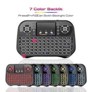 Neue i10 Drahtlose Tastatur Hintergrundbeleuchtung Air Mouse Bluetooth Touchpad Handheld Backlit Fernbedienung Für TV Box X96Q X96MAX PLUS