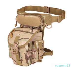 Borsa da gamba tattica per coscia con borsa per bottiglia d'acqua Marsupio in nylon Caccia militare per esterni Borse sportive per arrampicata da campeggio