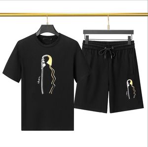 デザイナートラックスーツの男性トラックスーツメンズTシャツ男子ショーツセットトラックスーツサマービーチバススポーツジムバスケットボールフットボールトラックスーツ2PCSセットM-3XL＃007