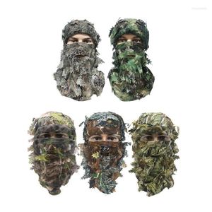 Bandanas Outdoor Jagd Männer 3D Camouflage Sturmhaube Hut Vollgesichtsmaske Kapuze Kappe Abdeckung Kopfbedeckung Bandana Halsmanschette