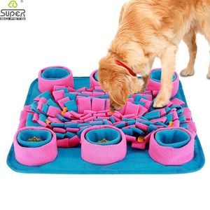 Dog Puzzle Interactive Pet Food Dozownik z bez poślizgu pleców powolne karmienie Puppy Piebie Zabawki Gra Zwiększ IQ Big Dog Toys