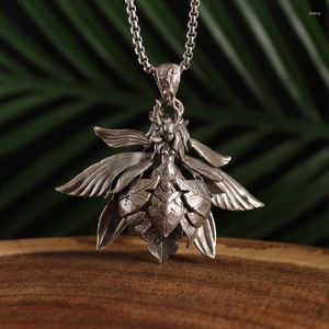 Pendant Necklaces Vintage Flower Fairy Honey Elf Princess Girls Necklace Men And Women Trendy Punk Jewelry Children's Gift