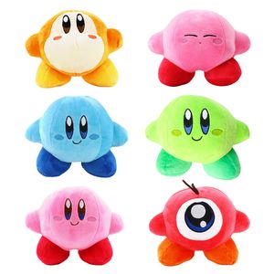 Söta tecknade spelleksaker fyllda leksak Kirby Blue Pink Orange Green 6 Styles Kirby Plushies Dolls 15cm