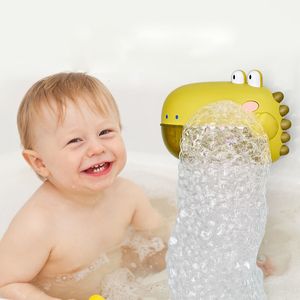 Bath Toys Children's Shower Toys Music Dinosaur Bubble Machine Baby Water Bath Toys Children's 0 to 1 Bubble Making Game 230615