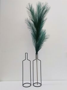 Vases Vase Decor Home Nordic Large Tall Iron Line Flower Art Ornament Dry Pot for Living Room Decoration 230615
