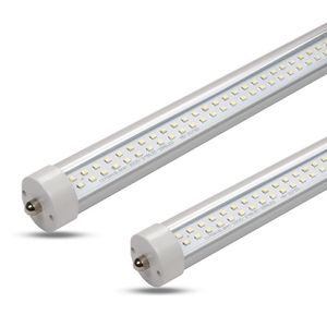 T8 LED Tüpler Çift LED'ler 5ft 150cm 48W AC85-265V FA8 Lights 100lm/W PF0.95 SMD2835 Tek Pin 2pins G13 R17D Döndür Floresan Lambalar Doğrusal Çubuk Amaçlar