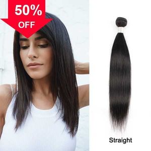 Das Mädchen eine Perücke Menschliche Welle Virgin Body Weave Brasilianische Remy Tressen Gerade 3/4 Lose Tiefe Bundles Doppel 10-26 Zoll Schuss