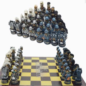 Chess Games Skeleton Character Theme Resin Pieces Puzzle Toys Luxury Knights Holiday Gifts Collectibles 230616