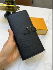 Leather long Wallet women designer Vertical purse card holder M81330 M81367