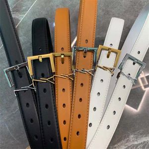 Women Luxury Fashion Belt Genuine Leather Womens Designer High Quality Ladies Waist Belts girls Waistband Width 2.8cm white black brown 3 colors With Gift Box