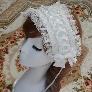 Tiaras Sweet Lolita Rendas Rosa/Azul/Branco/Preto 230615