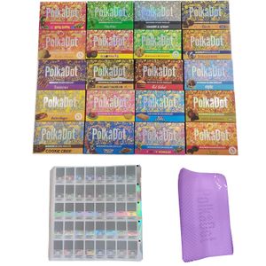Più nuovo Big Size Polkadot Chocolate Bar Packaging Box Magic Mushrooms Con 10Pack Master Box Heat Seal Bag Hologram Sticker