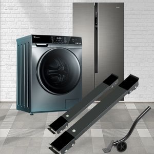 Badrumshyllor tvättmaskinstativ rörligt kylskåp höjt bas mobil rullfäste hjul kök tillbehör hem apparat 230615