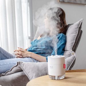 Umidificatori Umidificatore ad ultrasuoni portatile 500ML Neve H2O USB Aroma Diffusore d'aria con lampada notturna romantica Umidificatore