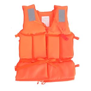 Giubbotto di salvataggio Boa Arancione Adulto Bambino Schiuma Galleggiamento Nuoto Giubbotto di salvataggio Gilet con fischietto Barche Gilet da pesca Nuoto Gilet alla deriva 230616