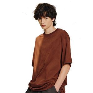 250 Gram Loose Short T-shirt Small Round Neck Large Size High Quality Cotton Shirts