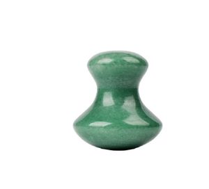 Doğal Yeşim Gua Sha Sha Mushroom Şekli Aventurine Jade Guasha Stone Masaj Tahtası Sıyırıcı Çene Göz Yüz Masajı