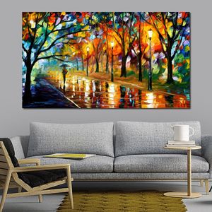 Fine Art Canvas Painting Recollection of The Past Handcrafted Contemporary Artwork Landscape Wall Decoration