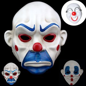 Party Masks Joker Bank Robber Mask Clown Masquerade Carnival Party Fancy Resin Full Face Halloween Cosplay Costumes Prop Horror Scary Gift 230615