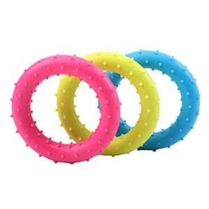 Pet Doy gummi Molar Toy Bite-resistent Thorn Ring Circle för hundvalp Tandrengöring Molar Training Safe Toy Pet Supplies