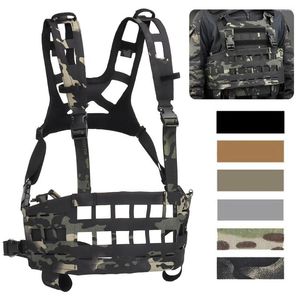 Giacche da caccia Tactical SPC Chest Rigs Gilet leggero con sistema Molle Fibbia in nylon regolabile per equipaggiamento militare Paintball