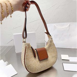 Straw designer Underarm Bag Totes women luxurys handbags beach Bag Tote Handbag Shoulder Crossbody Purse Small Wallet 230615