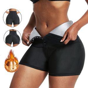 Bacak şekillendirici ter sauna pantolon vücut şekillendirici şort kilo kaybı zayıflama shapewear kadın bel eğitmeni karın termo ter tozlukları fitness 230615