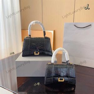 Designer letra B ampulheta sacos de moda clássico ombro crossbody saco mulheres crocodilo couro bolsas de luxo tote bolsas femininas 230617 24329