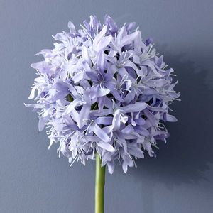 Torkade blommor 1pcsimulation single meteor hortensia hem vardagsrum matbord bröllop hotell dekoration konstgjord blomma falsk växt lila