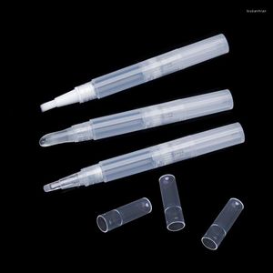Förvaringsflaskor 5st/pack tom twist penna med pensel påfyllbar flask kosmetisk container nagellackrör för konstfärg mascaraoljor