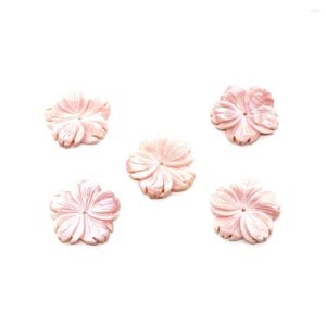 Подвесные ожерелья натуральные розовые раковины для резьбы цветок 20-25 мм очарование элегантное женское ожерелье Серьги браслет DIY модные украшения