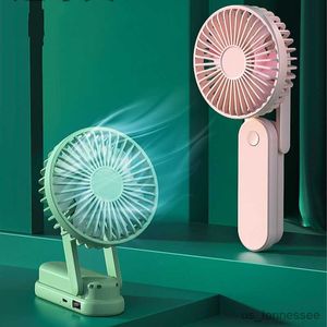 Electric Fans Small Mini Portable Electric Charging Hand Holding Super Quiet Lovely Student Dormitory USB Air R230616