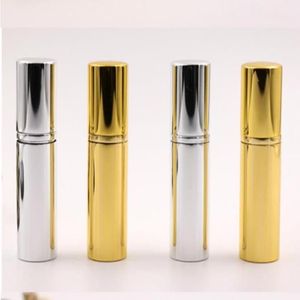 Brilliant Gold Silber 5 ml nachfüllbare tragbare Mini-Parfümflasche Traveler Aluminium Spray Zerstäuber leerer Parfümbehälter SN Vklsu