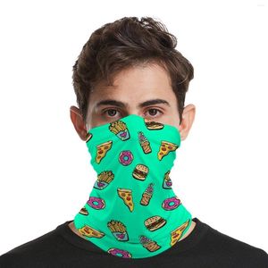 Bandane Cartoon Bandana Foodie For Yo Bootie Fishing Vintage Neck Cover Protezione solare Foulard unisex