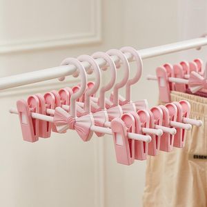 Kleiderbügel Nette Baby Kinder Kinder Kleiderbügel Hosen Rack Hosen Clip Rutschfeste Kleidung Unterstützung Hause Kunststoff Nähte