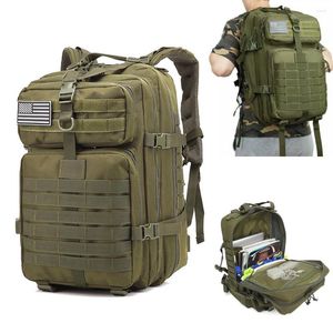 Backpack 50L Large Capacity Men Army Military Tactical 3P Softback Outdoor Waterproof Bug Rucksack Hiking Camping Hunting Bag096