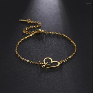 Braccialetti di collegamento 1PC Mano delle donne Cuore Pettine Forbici Bracciale Parrucchiere Charms in acciaio inossidabile Barbiere Gioielli eleganti F1248