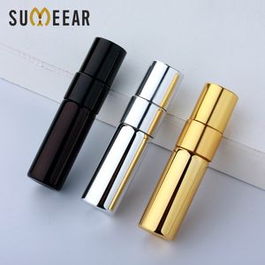 Perfume Bottle 100 PCSLot 3ML Mini Perfume Bottle Golden Silver Black Atomizer Spray Bottles Sample 230615