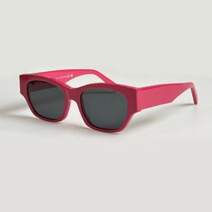 Occhiali da sole quadrati rosa 40197 Lenti grigio scuro Donna Uomo Occhiali da sole estivi gafas de sol Sonnenbrille UV400 Occhiali con scatola