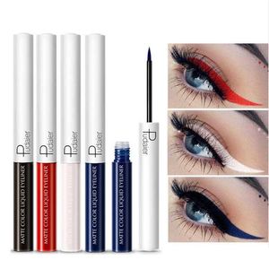 2020 Eyeliner liquido opaco 15 colori Pigmento impermeabile a lunga durata Verde Viola Rosso Colore arancione Fodera per occhi sexy Cosmetico per feste