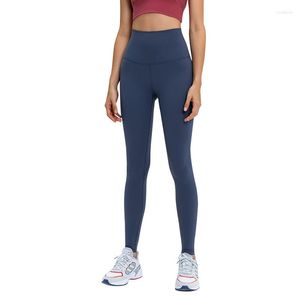 Active Pants ABS LOLI Super High Waist Inner Pocket Yoga 26'' Tummy Control Workout Running Stretch Nylon Gym Leggings For Women