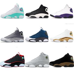 Scarpe firmate New 13 sneakers da uomo panda in bianco e nero da donna combinazione di colori arancione e giallo mandarino anatre playoff assorbimento degli urti e leggero