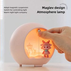 Humidifiers Cute Romantic Lamp Mini Air Humidifier USB Aromatherapy Essential Diffuser for Kids Room Fragrance Perfume