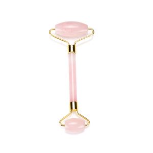 2021 Practicaln Women pink Facial Relaxation Slimming Tool Quartz Jade Roller Massager Face Body Head Neck Foot Massage welded metal