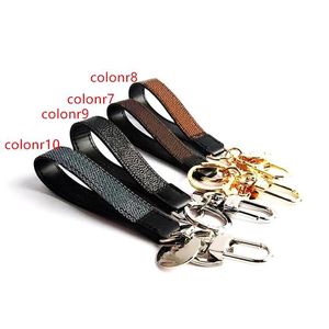 Keychain Buckle lovers Car Keychain Handmade Leather Keychains Men Women Bag Pendant5626150280d