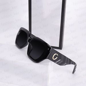 Designer-Sonnenbrille Damen Herren Brille Mode schwarz hochwertige Brille Damen Brillengestell Retro-Metall-Logo