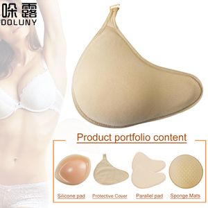 Bröstform Fake Breast Forms Svamp Bröstprotes Lätt Montering Silikon Bröstplatta täckning svamp dyna förläng långform 230615