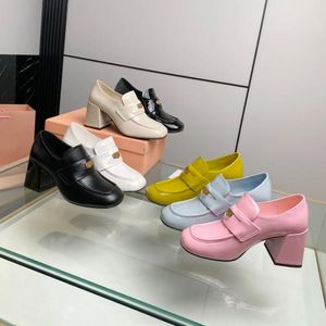 Кожаные кожаные лофры женские дизайнерские лоферы мокасин коренастый монолит -леди классическая обувь на высоких каблуках оксфордские черные офисные обувь